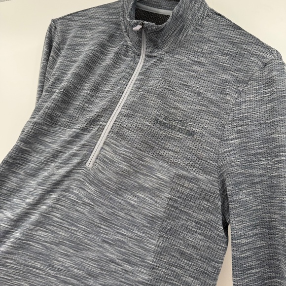 Under Armour 1/2 Zip Pullover Men Medium Blue Heather Long Sleeve Performance - Picture 5 of 11